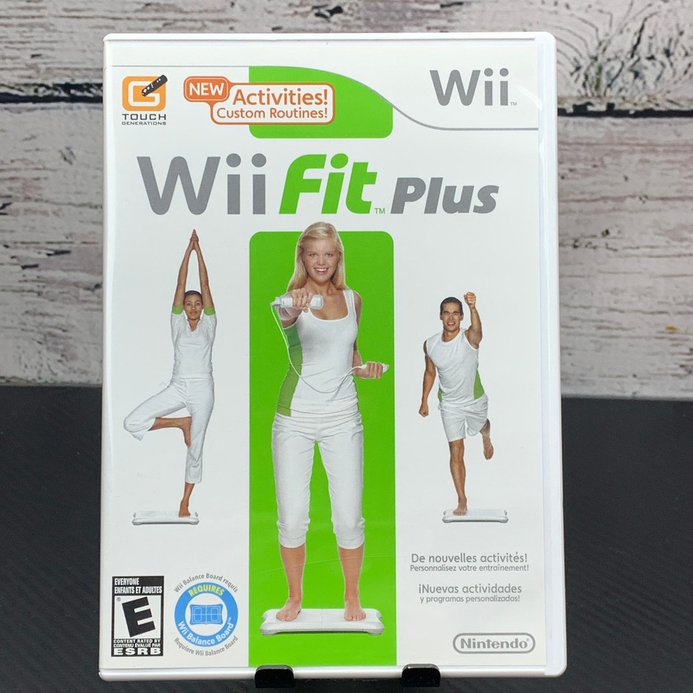 Wii‎ Fit Plus Wii Game New Activities Custom Routines Fitness Exercise